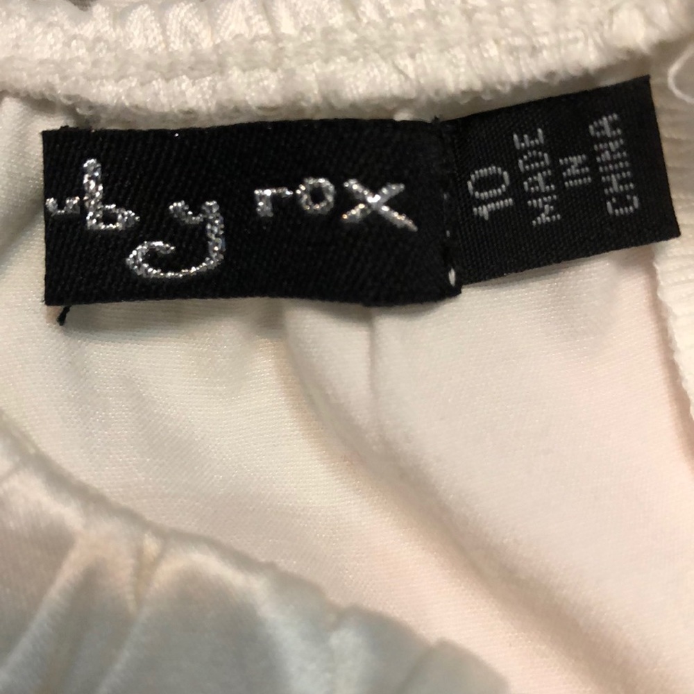 Ruby Rox Cream & Navy dress - Picture 4 of 5